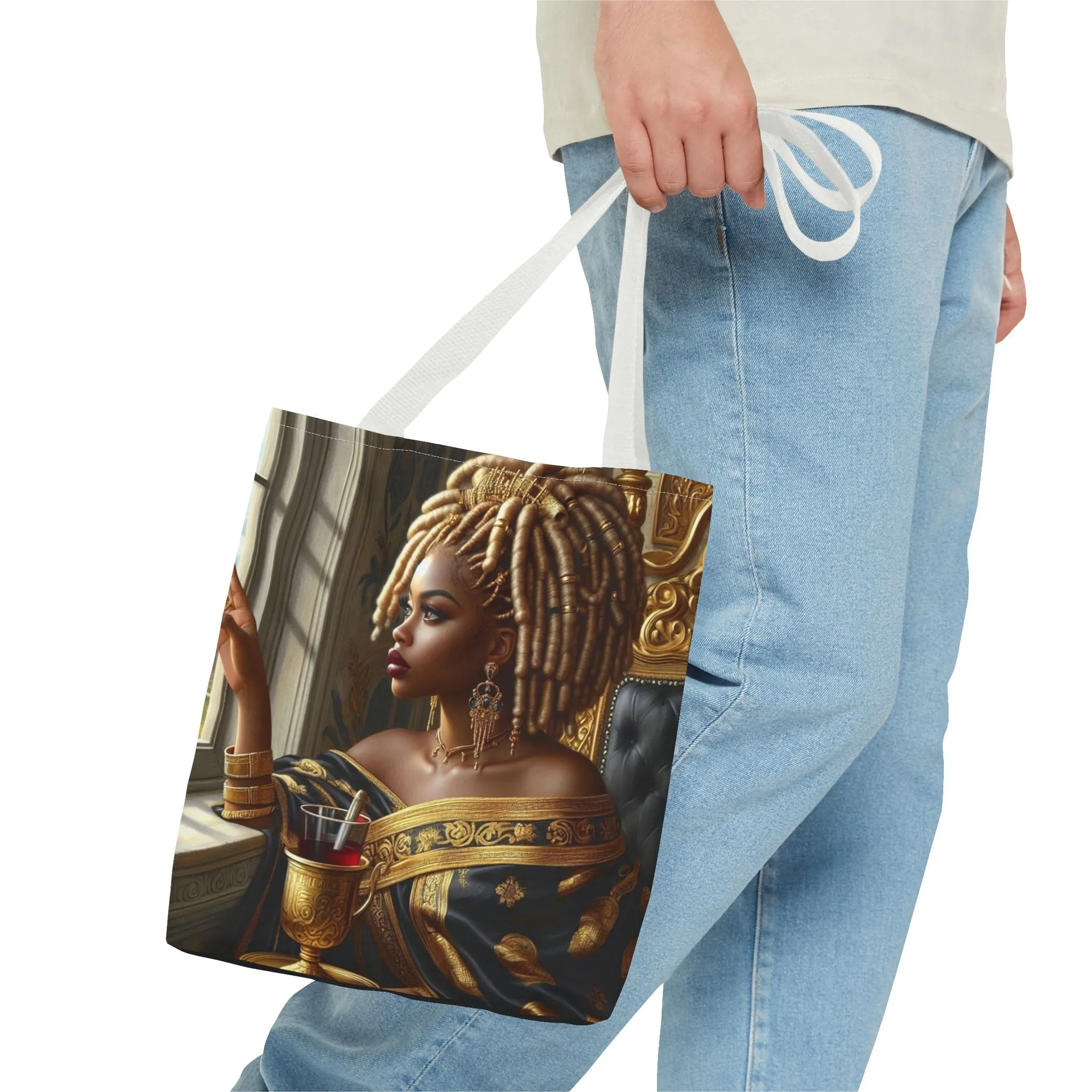 Sitting Queen Tote Bag (AOP) #T6
