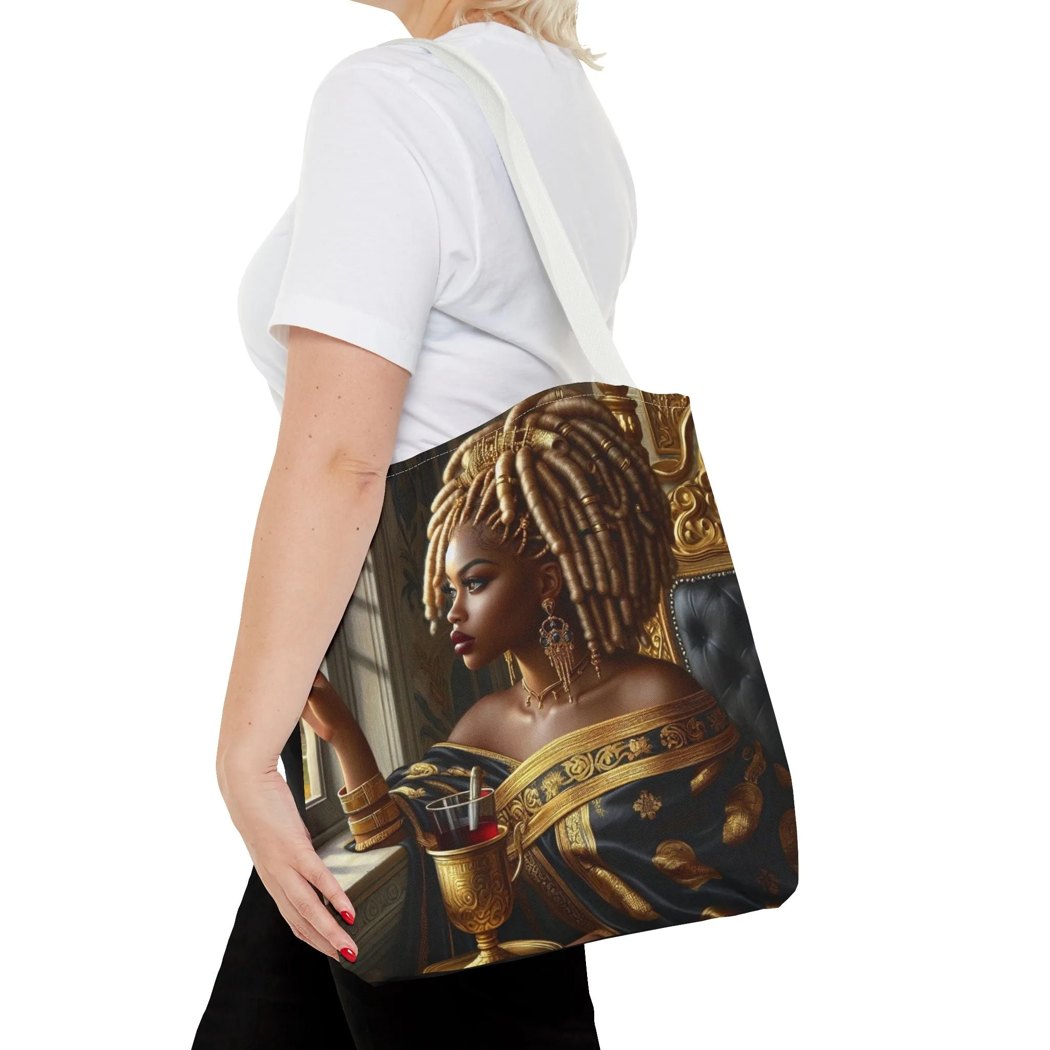 Sitting Queen Tote Bag (AOP) #T6