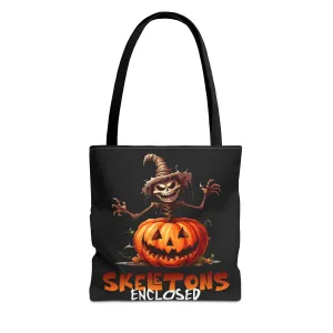 Skeletons Enclosed Tote Bag