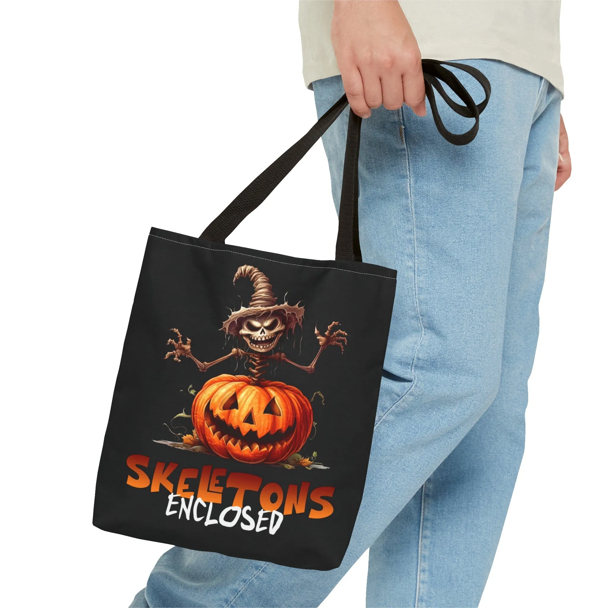 Skeletons Enclosed Tote Bag