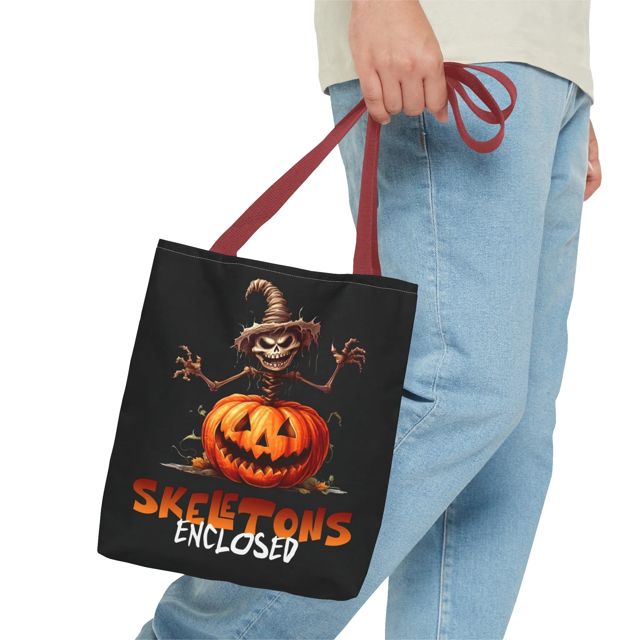 Skeletons Enclosed Tote Bag