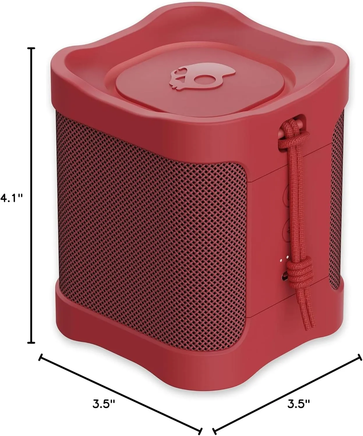 Skullcandy Terrain Mini Wireless Bluetooth Speaker - IPX7 Waterproof Portable Speaker with Dual Custom Passive Radiators, 14 Hour Battery, Nylon Wrist Wrap, & True Wireless Stereo
