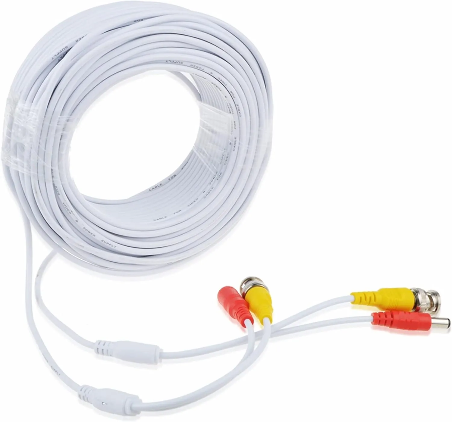 SLLEA White 150ft BNC Extension Cable Replacement for Q-See 1080P Bullet QCA8091B Security Camera
