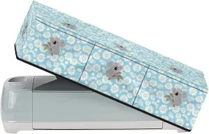 Sloth Daisy Carrying Case Cover with Pockets Waterproof Organization and Storage Bags Stain Resistant Elastic Scrapbooking Die-cut Machine Covers Dust Cover