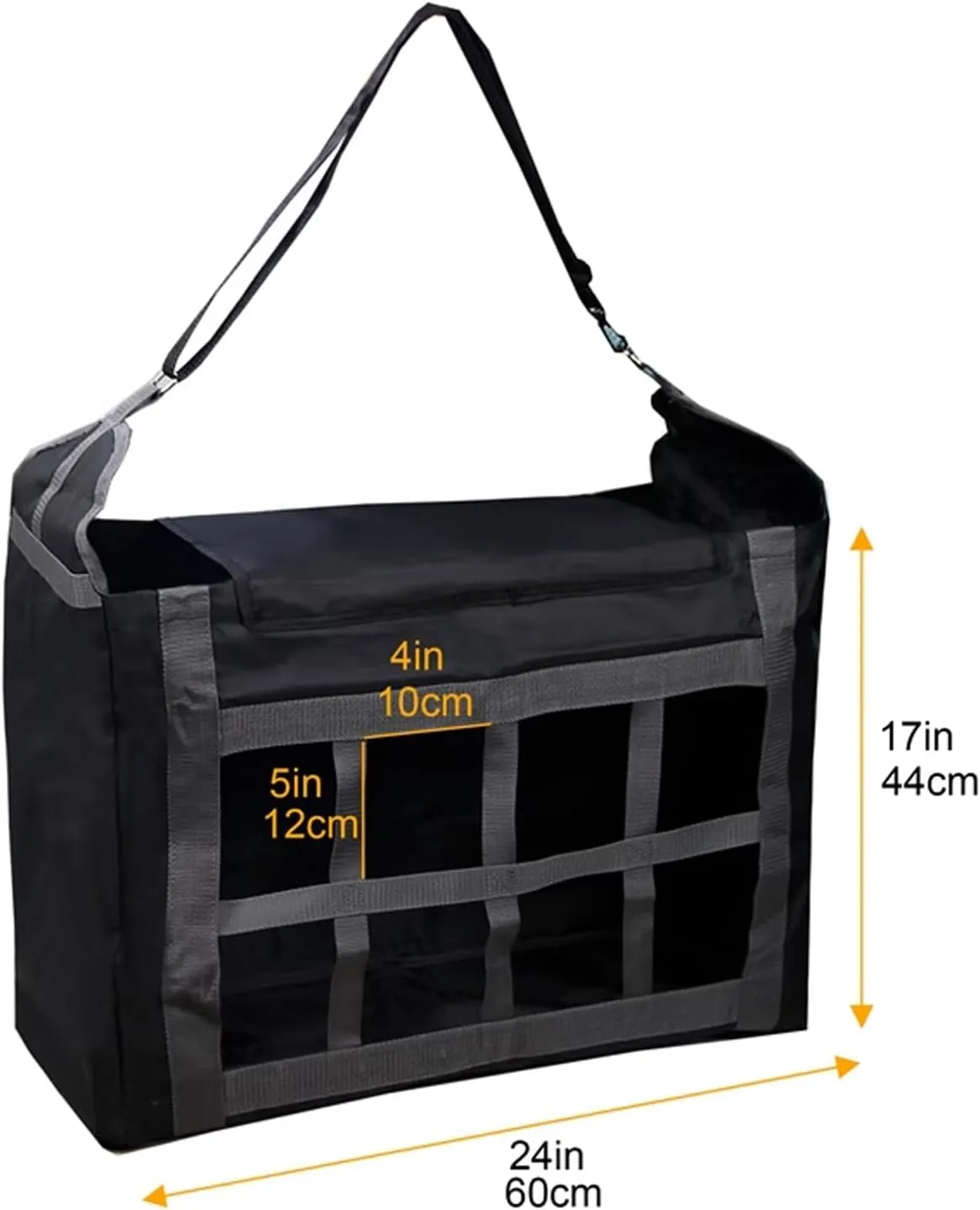 Slow Feeder Hay Bag - Hay Storage Net for Horse Donkey Goat for Camping Trips, Easy to Fill (1 PCS)