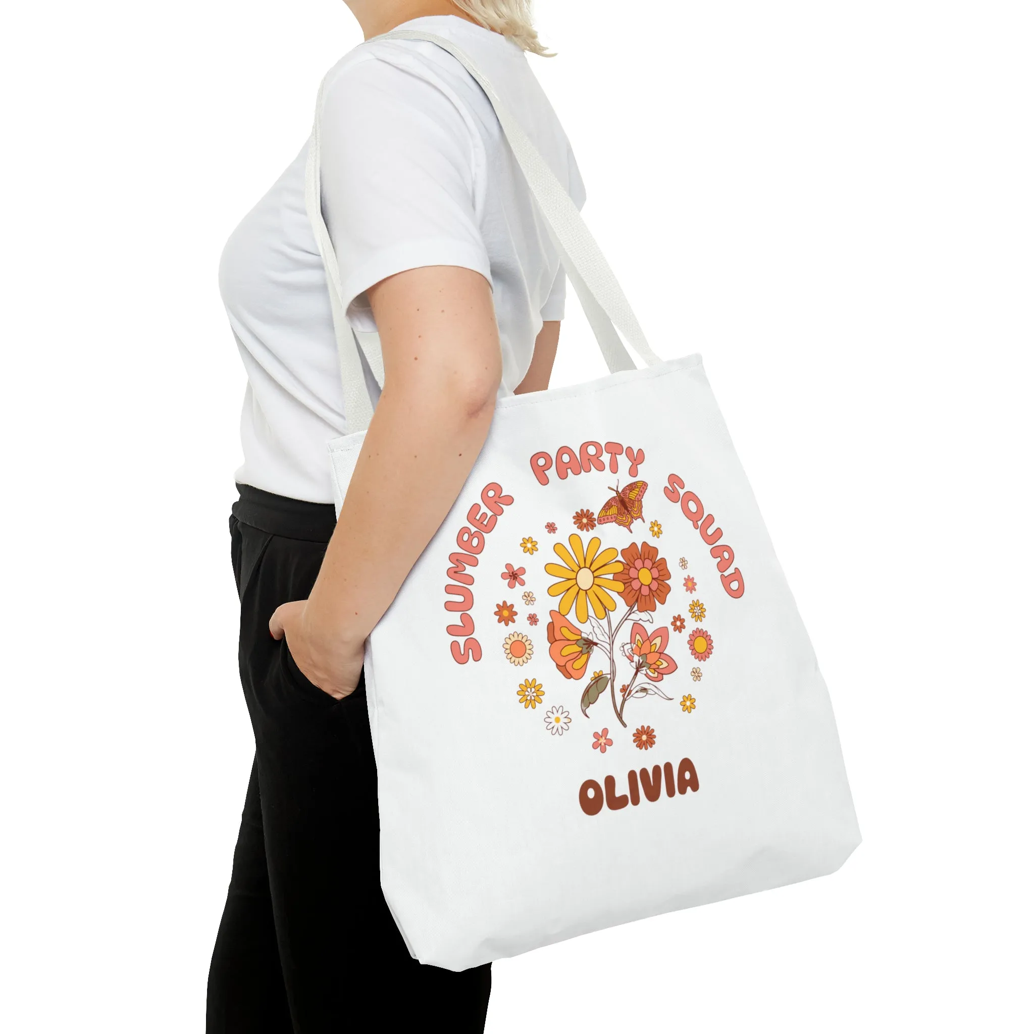 Slumber Party Favor Hippie Tote Bag