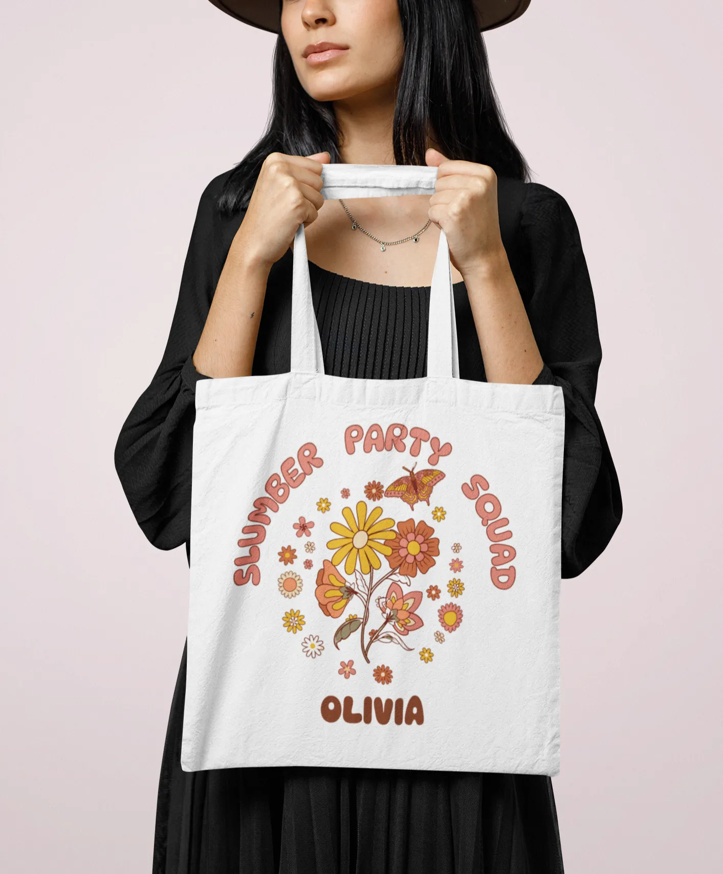 Slumber Party Favor Hippie Tote Bag