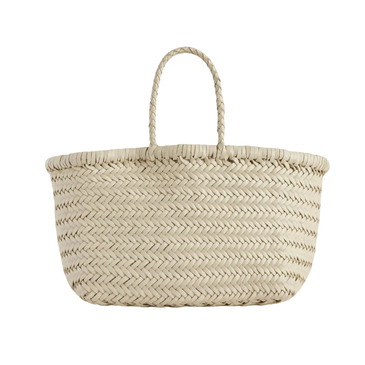 Small Bamboo Triple Jump Woven Shoulder Bag