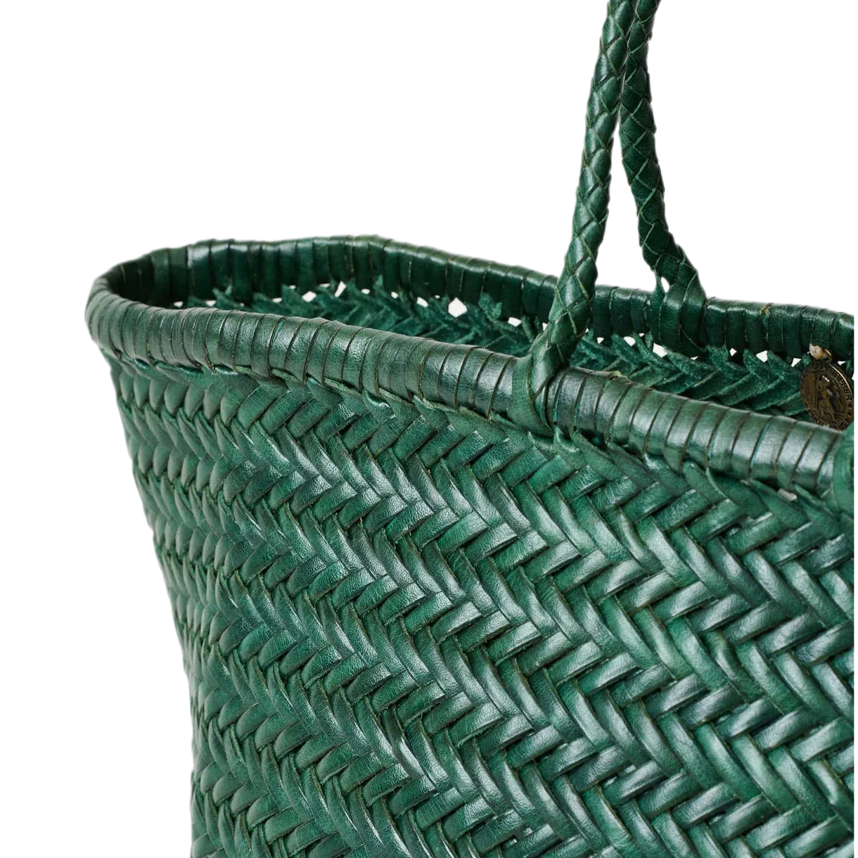 Small Bamboo Triple Jump Woven Shoulder Bag