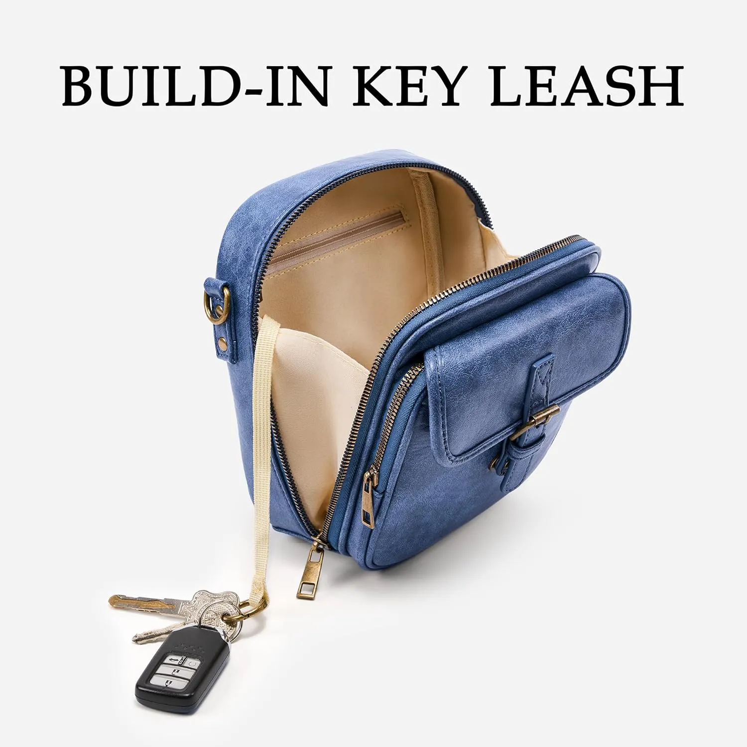Small Messenger Bag Vegan Leather Crossbody Bag for Women Men, Vintage Cross Body Shoulder Purse with Card Slots