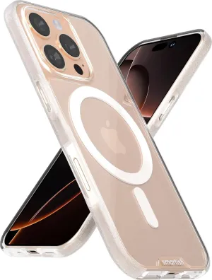 Smartish® iPhone 16 Pro Magnetic Case - Gripmunk Compatible with MagSafe [Lightweight   Protective] Slim & Thin Grip Cover with Microfiber Lining for Apple iPhone 16 Pro - Clearly Clear