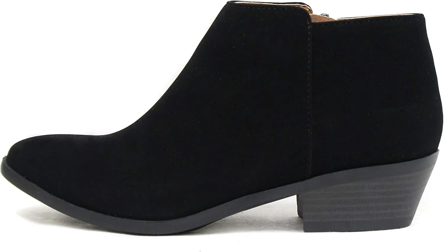 Soda Mug - Western Inspired Bootie w/Zipper and Chucky Low Stacked Heels