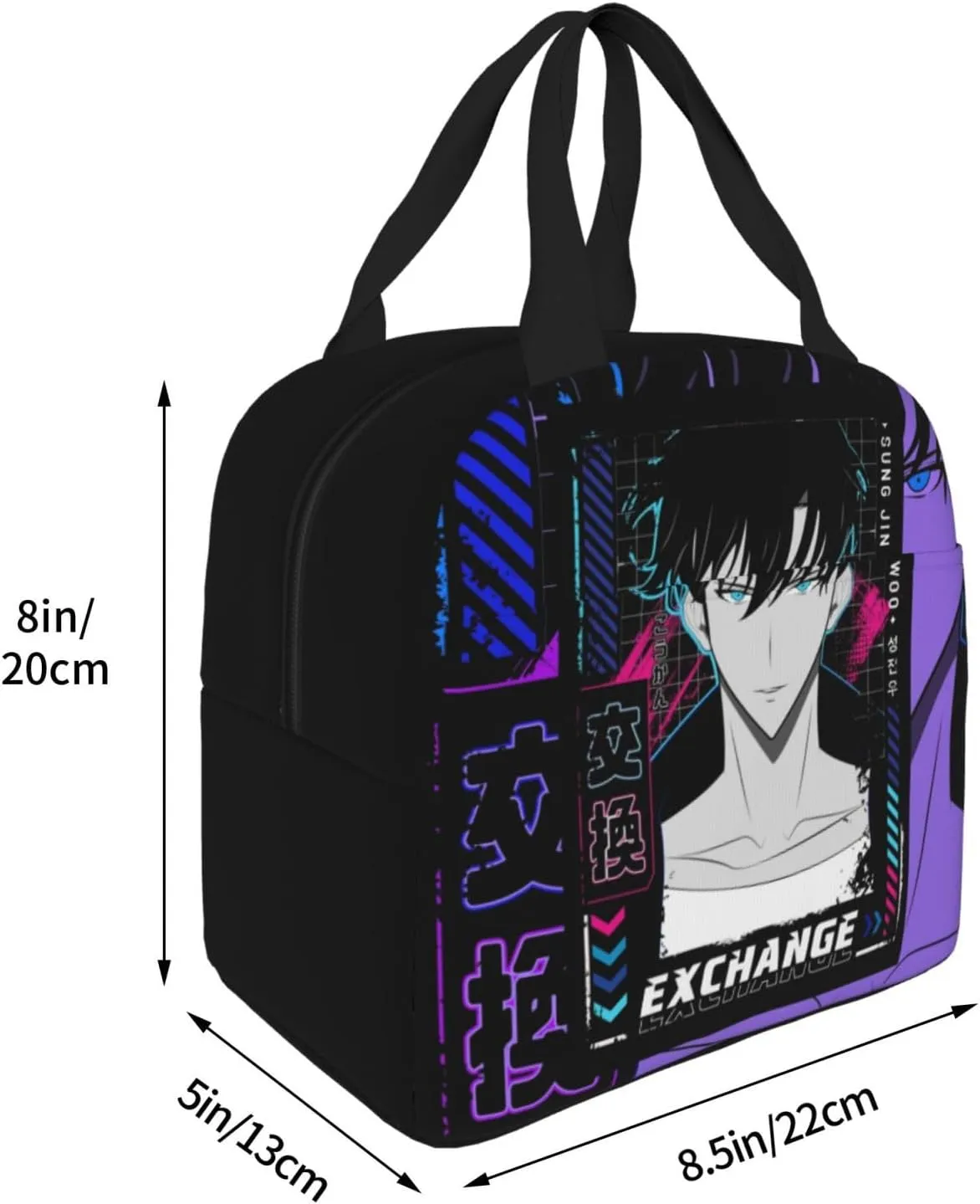 Solo Manga Leveling Shopping Bag, Fashionable Outdoor Handbag Hand In Hand