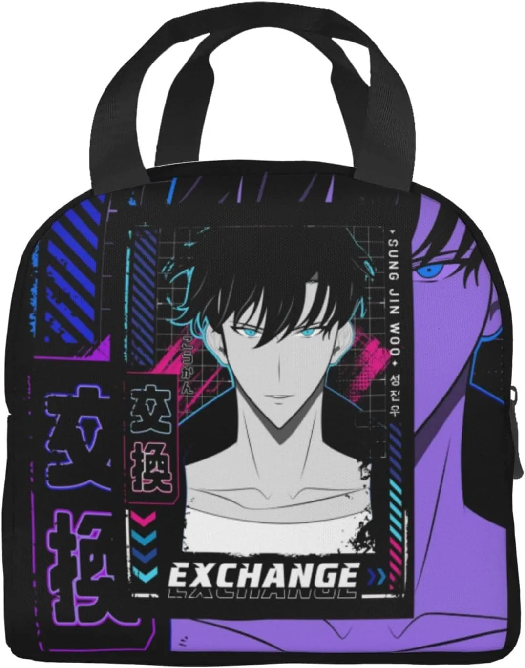 Solo Manga Leveling Shopping Bag, Fashionable Outdoor Handbag Hand In Hand