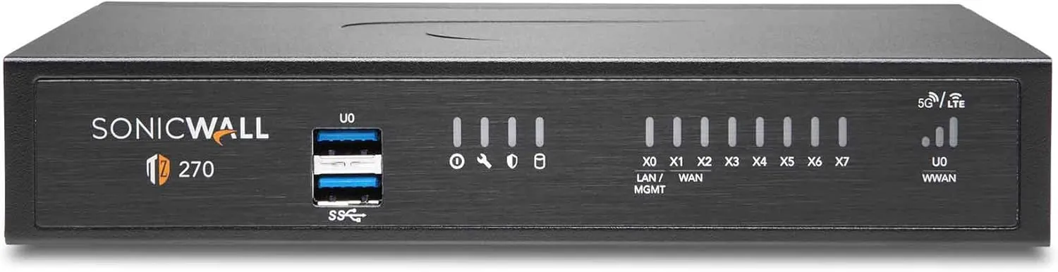 Sonicwall TZ270 Secure Upgrade Plus - 2YR Essential Edition (02-SSC-6846) | TZ270 Network Security Appliance with 2 Year Essential Protection Service Suite | Next-Generation Firewall