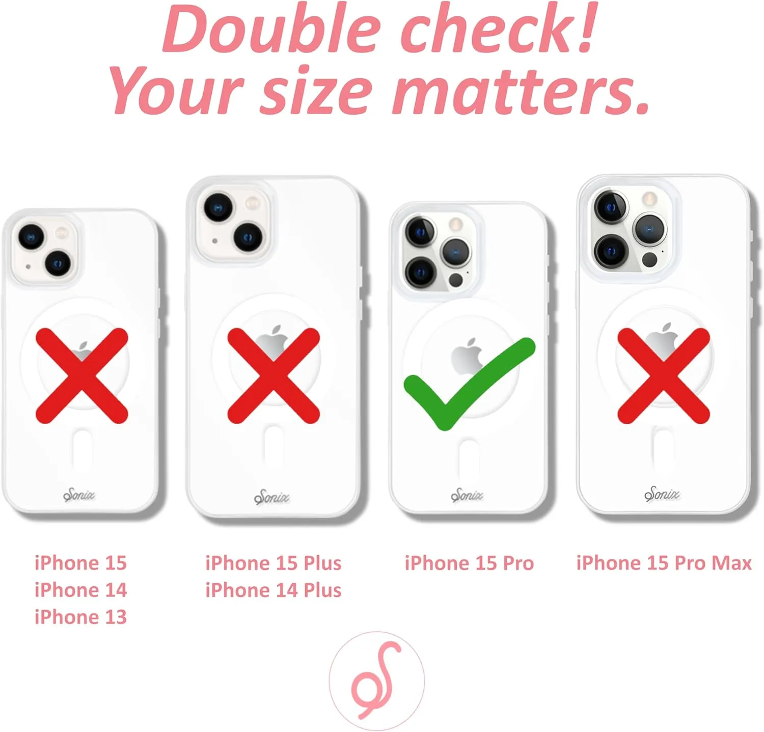 Sonix Protective Cases for iPhone 15 Series | Compatible with MagSafe | 10ft Drop Tested (Care Bears Pastel, iPhone 15 Pro)
