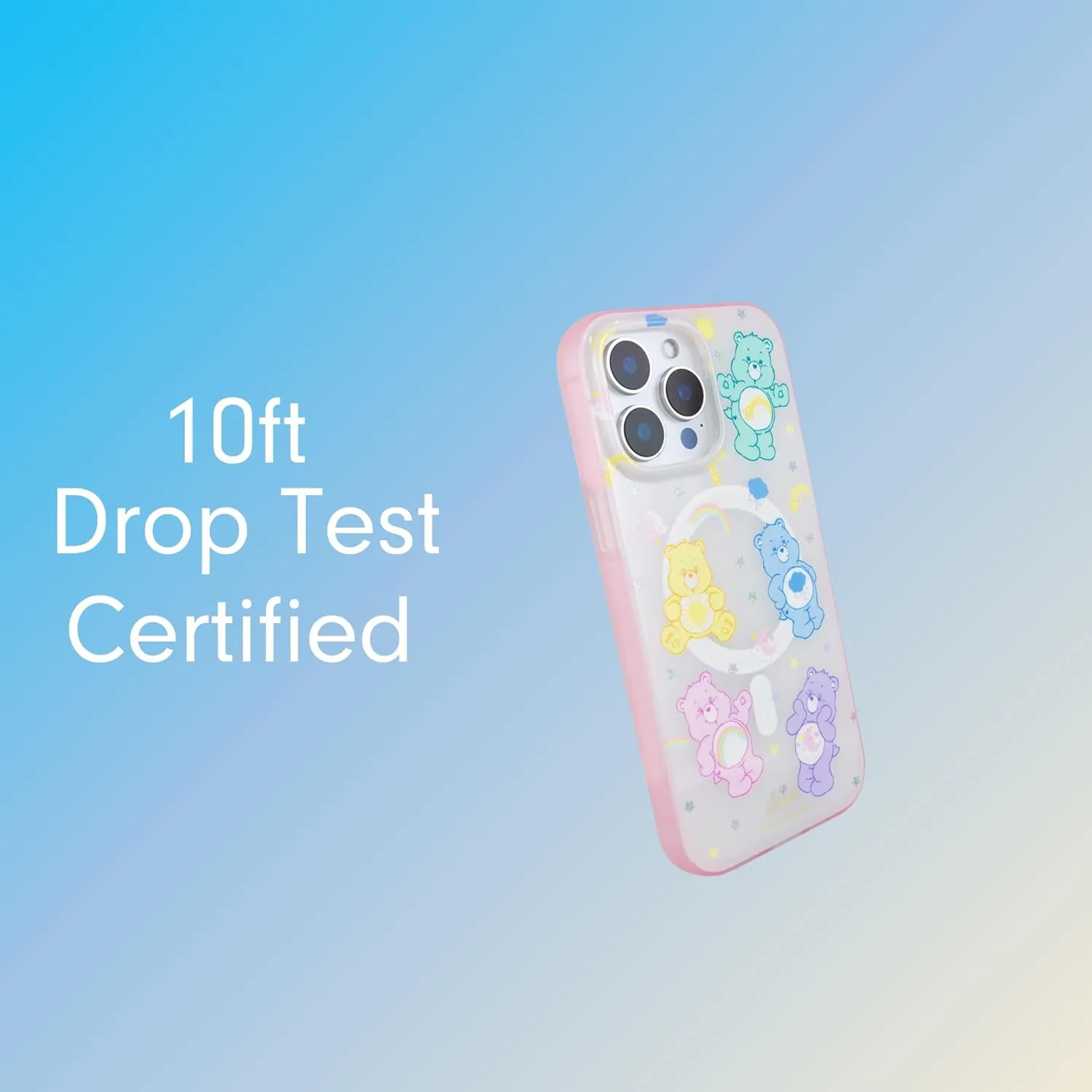 Sonix Protective Cases for iPhone 15 Series | Compatible with MagSafe | 10ft Drop Tested (Care Bears Pastel, iPhone 15 Pro)