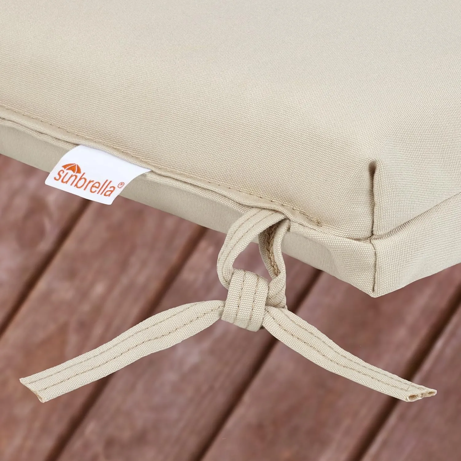Sorra Home Sunbrella Bristol Square Chair Cushion (Set of 2) - Fade & Water Resistant, Outdoor & Indoor Patio Seat Cushion with Plush Foam - Canvas Rust (20" x 20" x 2.5")