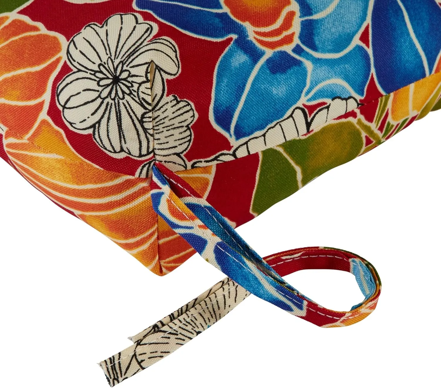 South Pine Porch Outdoor 72x22-inch Chaise Lounge Chair Cushion, Aloha Red Floral