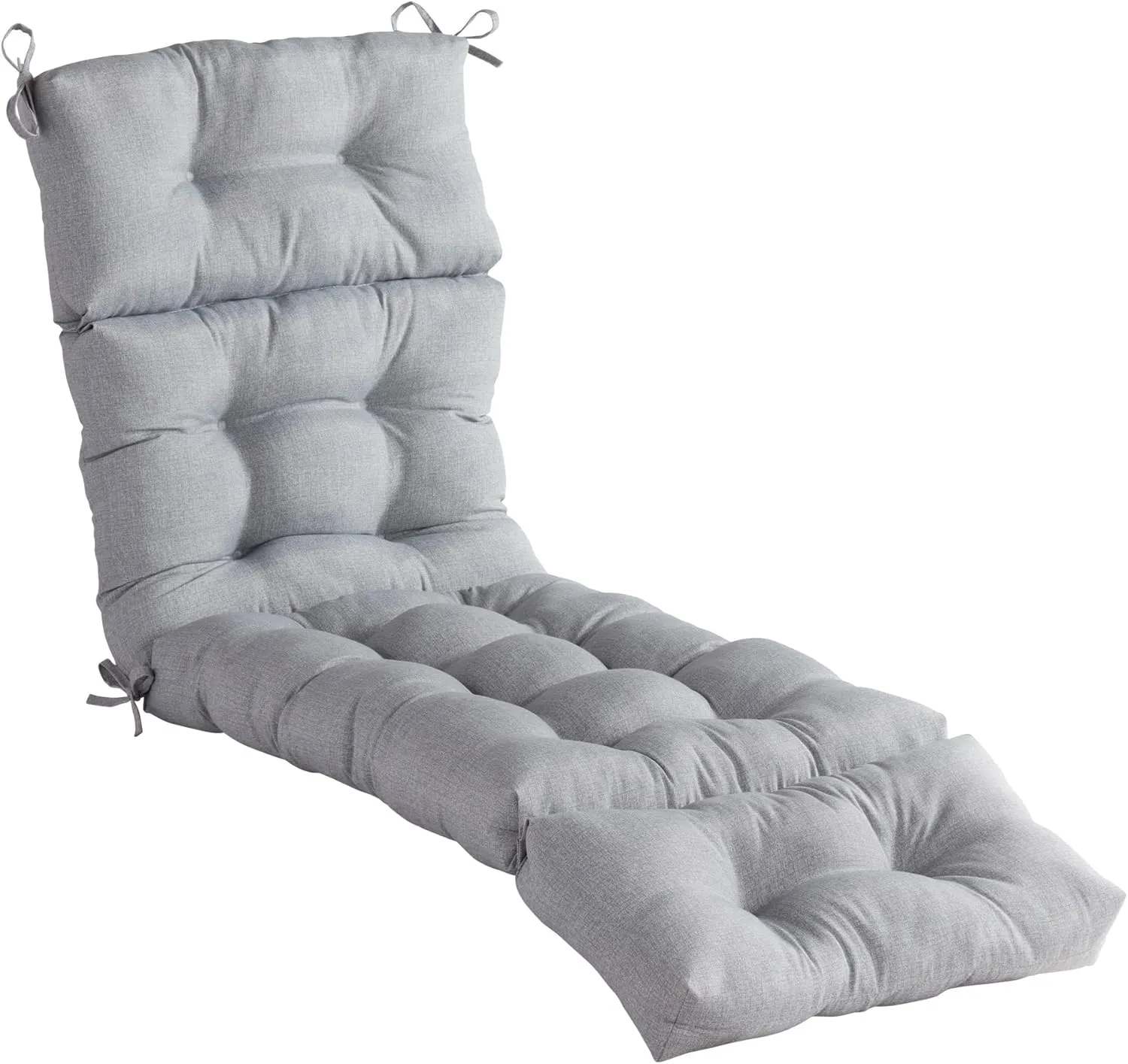 South Pine Porch Outdoor 72x22-inch Chaise Lounge Chair Cushion, Heather Gray
