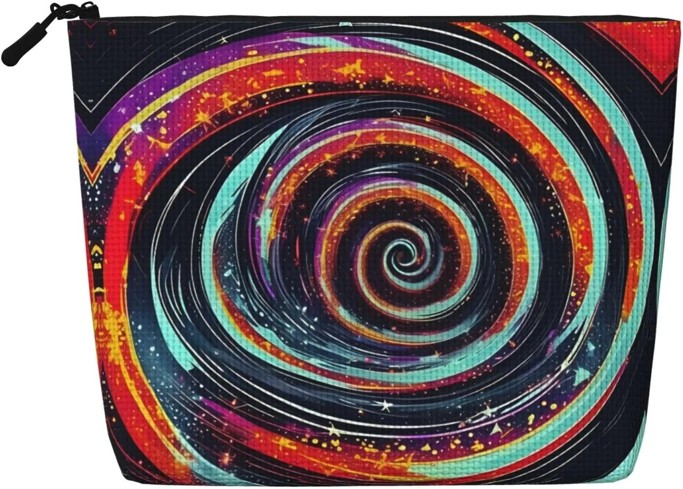 Space Spiral Cosmic Versatile Travel Toiletry Bag - Fake Hemp Makeup Bag, Perfect for Daily Use & Business Trips