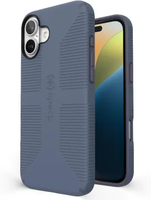 Speck CandyShell Grip Case iPhone 16 Plus - Slim MagSafe - Mystery Blue/Faded Denim