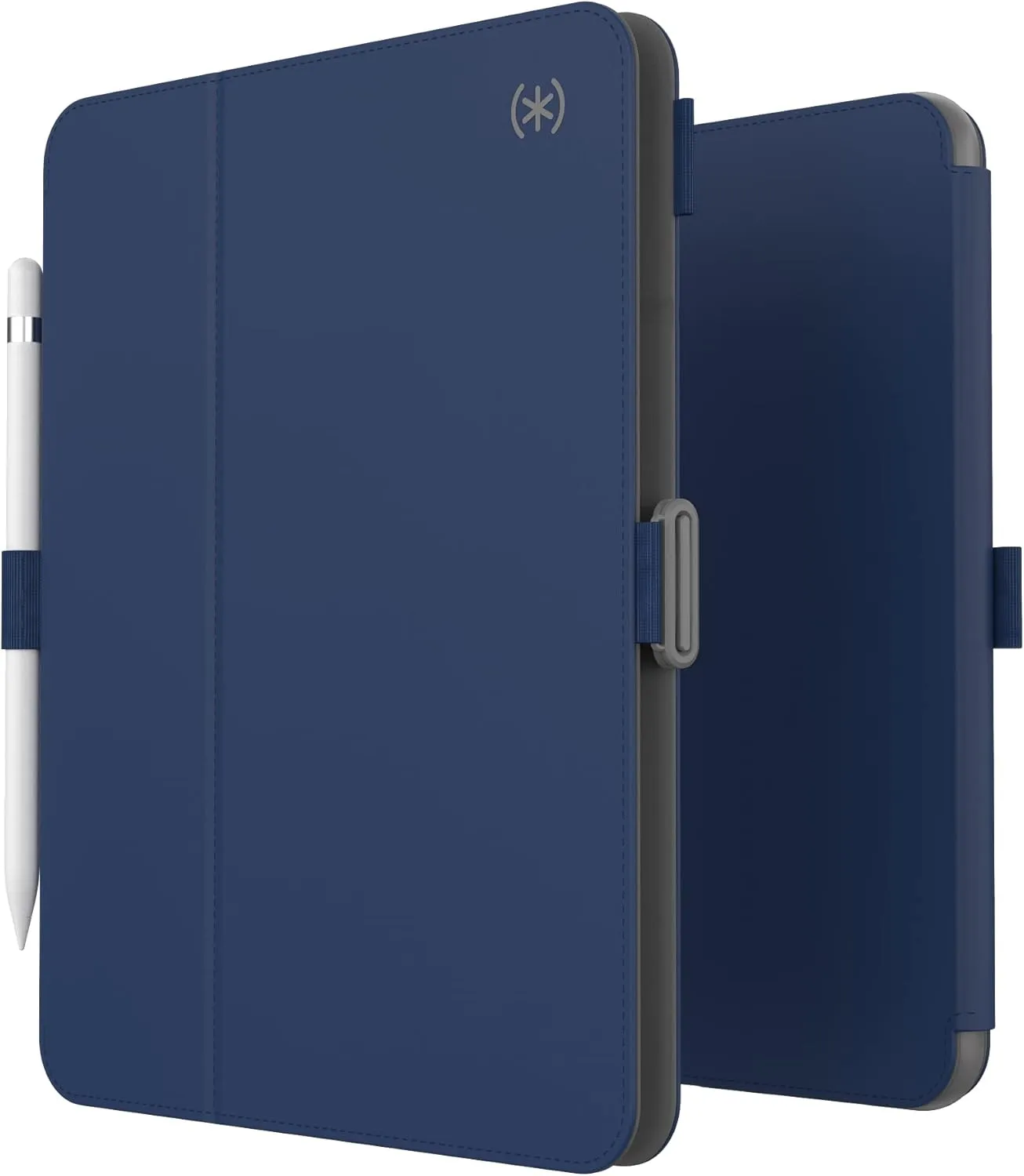 Speck Case for iPad Pro 10th Generation 10.9 Inch - Drop & Camera Protection, Slim Multi Range Stand, Apple Pencil Holder - Arcadia Navy/Moody Grey