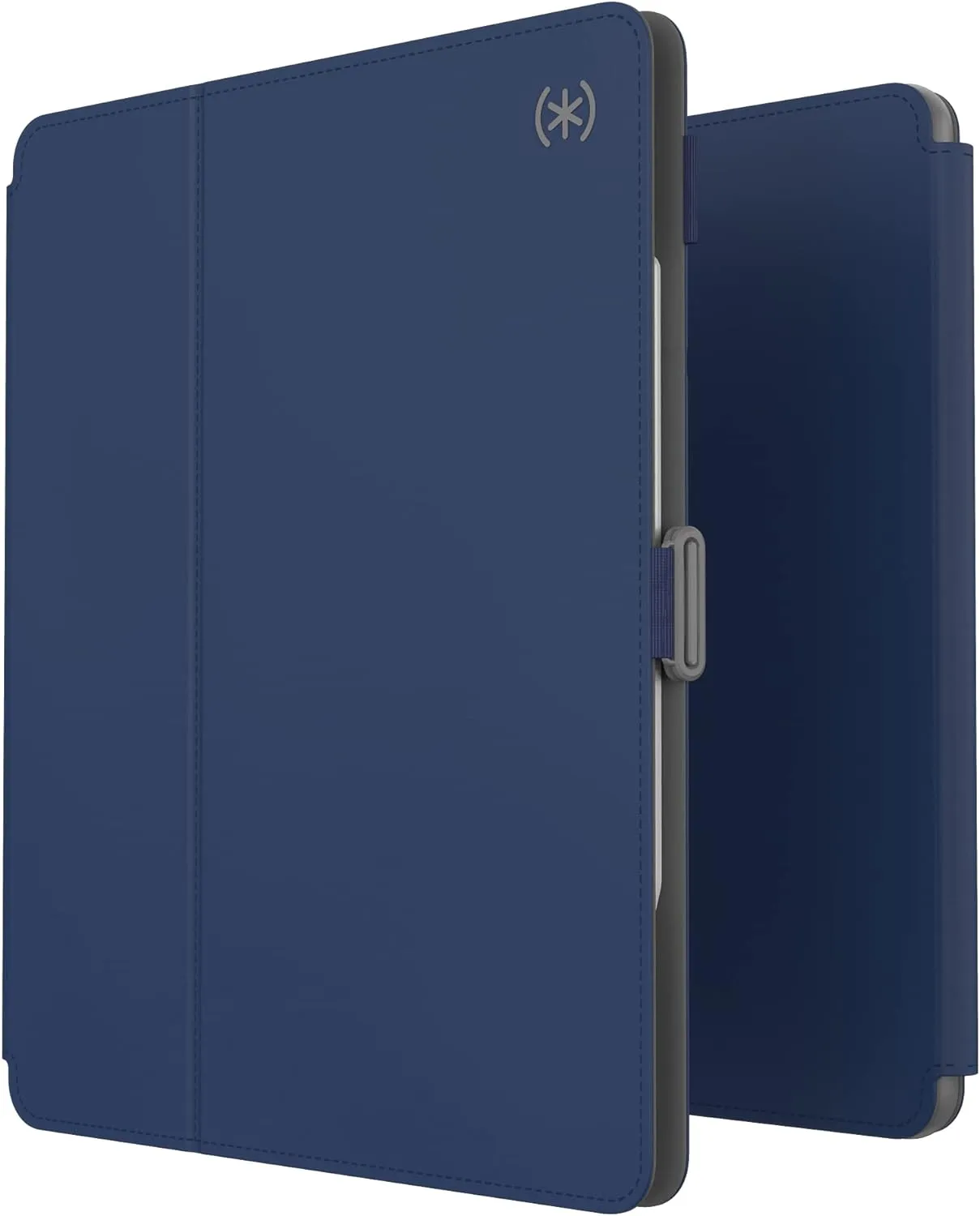 Speck Case for iPad Pro 6th Generation 12.9 Inch - Drop & Camera Protection, Slim Multi Range Stand, Apple Pencil Holder - Arcadia Navy/Moody Grey