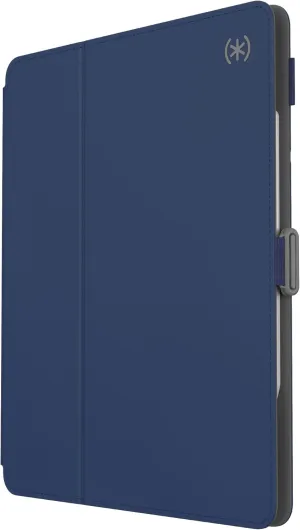 Speck Case for iPad Pro 6th Generation 12.9 Inch - Drop & Camera Protection, Slim Multi Range Stand, Apple Pencil Holder - Arcadia Navy/Moody Grey