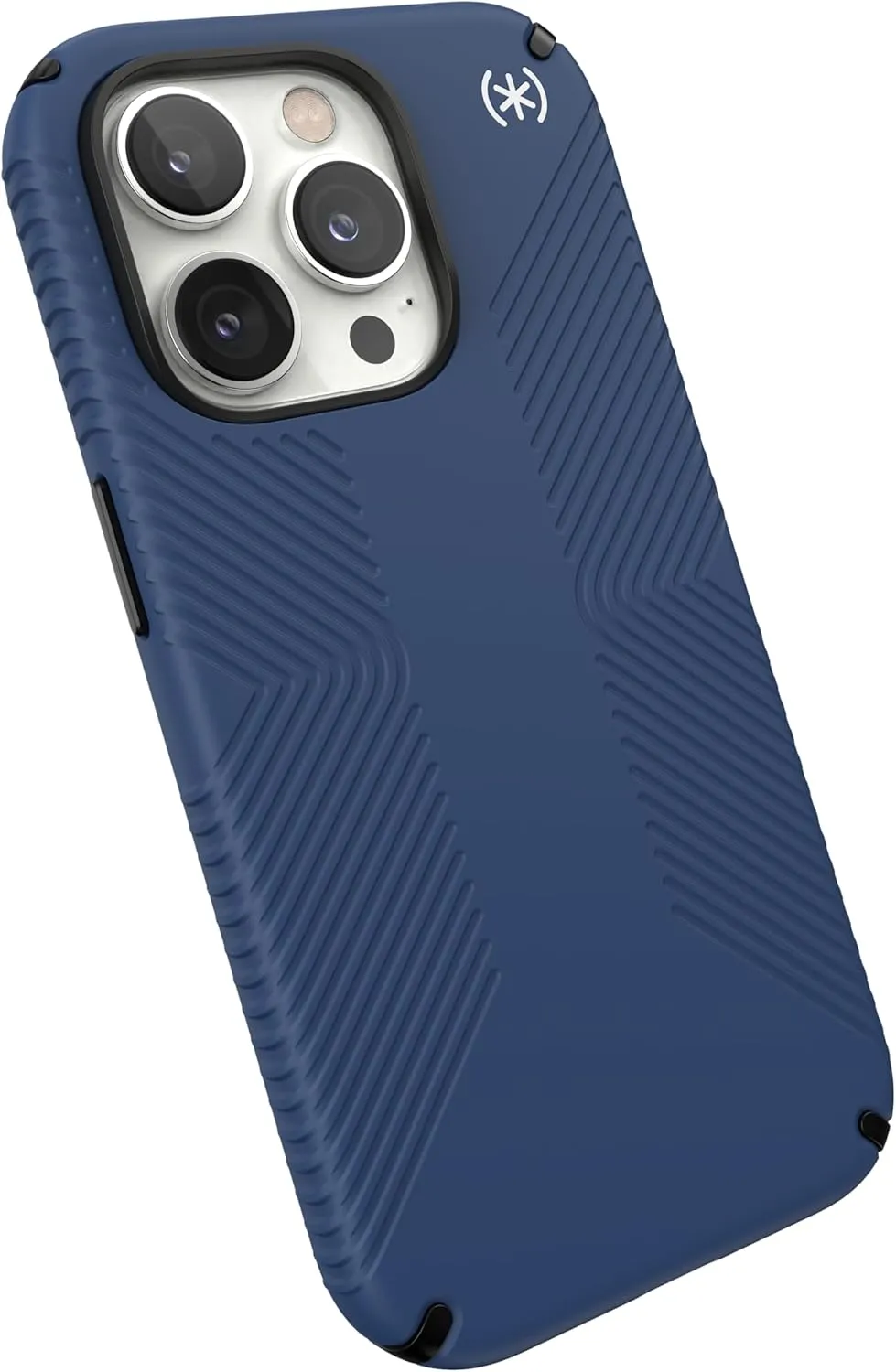 Speck iPhone 14 Pro Case - Drop Protection, Scratch Resistant, Dual Layer Slim Phone Case for 6.1 Inch iPhones 14 Pro Max - Built for MagSafe - Anti-Fade Case - Presidio2 Grip-Coastal Blue/Black/White