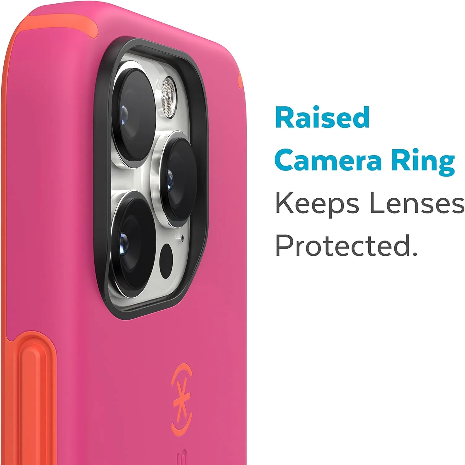 Speck iPhone 14 Pro Max Case - Slim Phone Case with Drop Protection, Scratch Resistant with Soft Touch for 6.7 inch iPhone 14 Pro Max Case - Dual Layer Case, Digital Pink/Energy Red CandyShell Pro