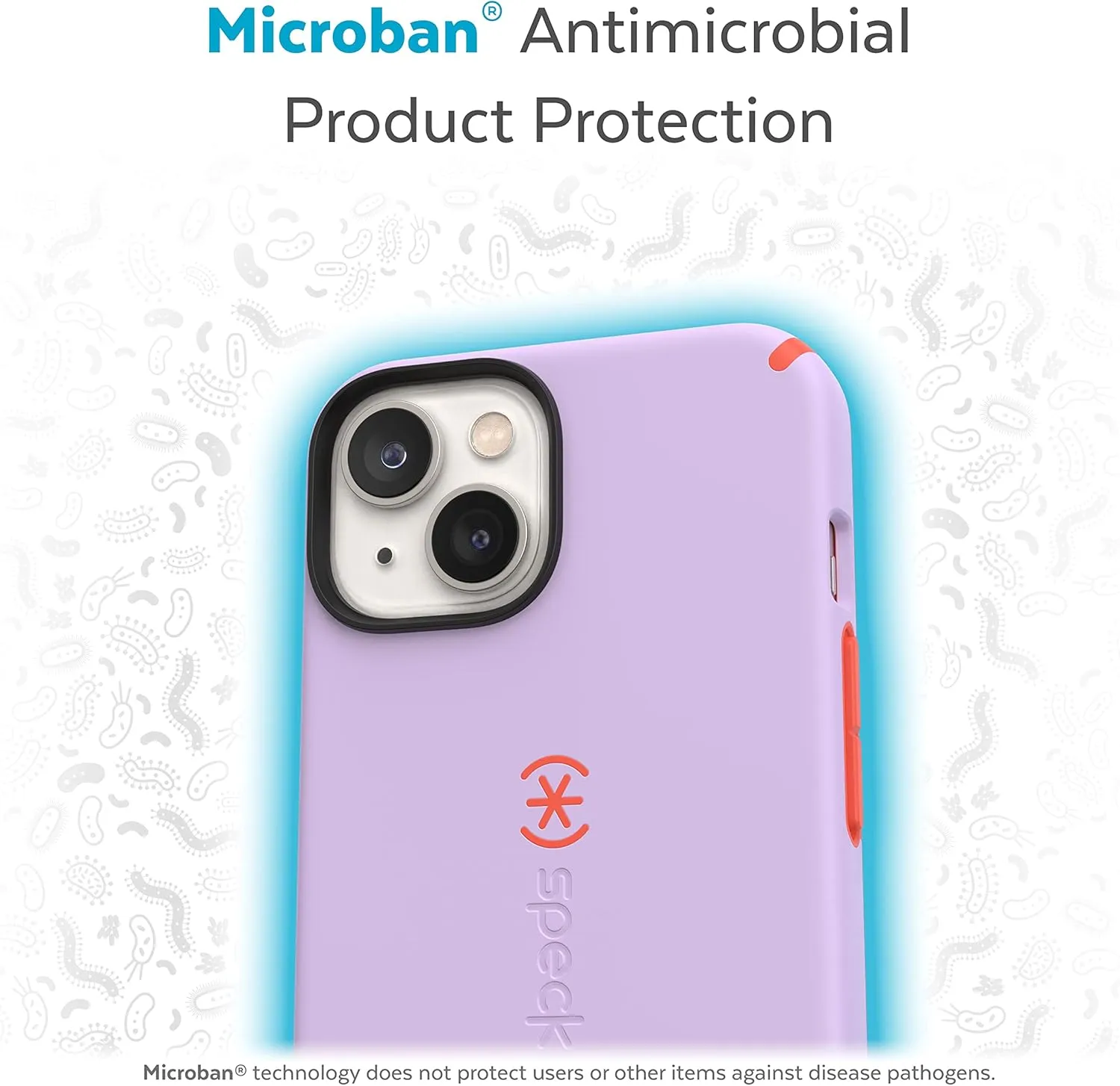 Speck iPhone 15 Plus & 14 Plus Case - Slim Phone Case with Drop Protection, Scratch Resistant with Soft Touch for 6.7 inch iPhone - Dual Layer Case, Spring Purple/Energy Red CandyShell Pro