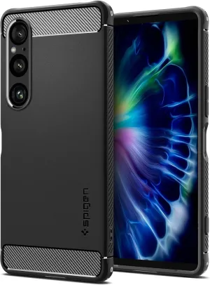 Spigen Rugged Armor Designed for Xperia 1 VI Case (2024) [Military-Grade Protection] - Matte Black