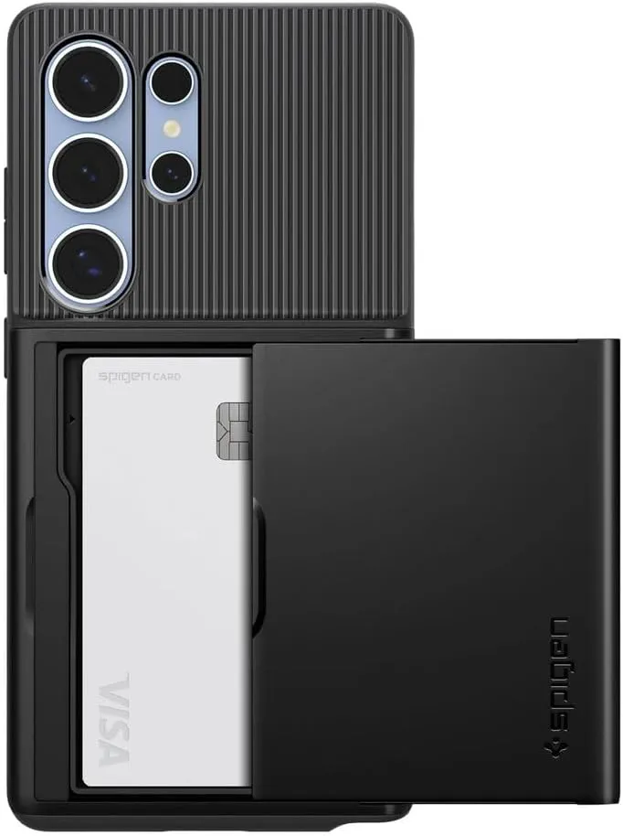 Spigen Slim Armor CS Designed for Galaxy S25 Ultra Case (2025) [No Magnet Ring], [Military-Grade Protection] - Black