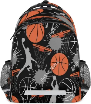 Sport Ball Player Basketball Backpack for Boys Kids School Backpack Elementary Students Bookbag Laptop Daypack with Chest Buckle, Teens Hiking Travel Rucksack