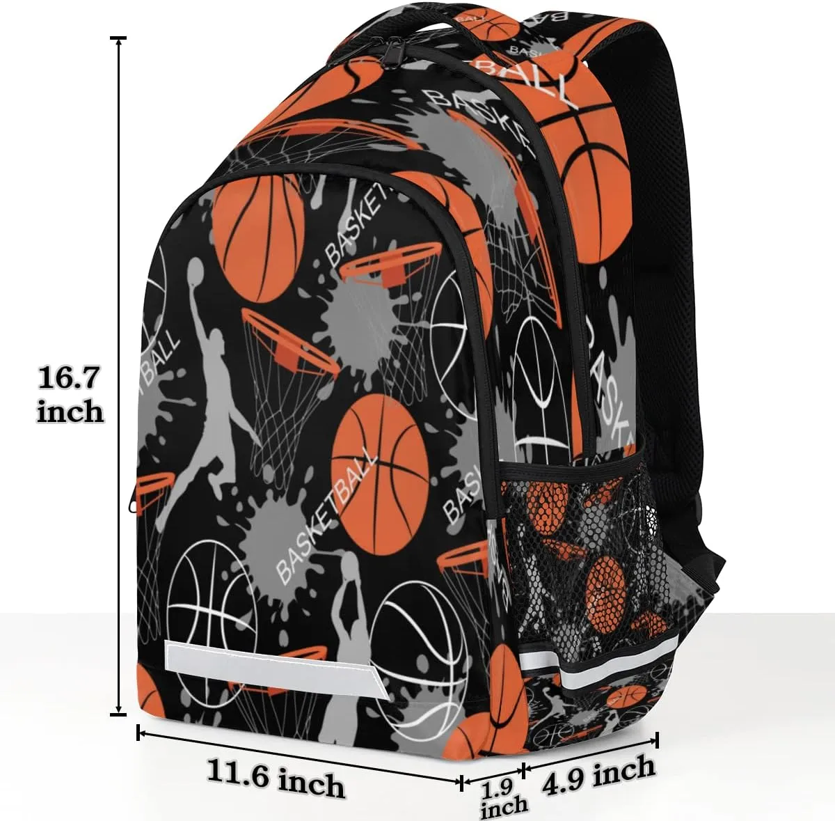 Sport Ball Player Basketball Backpack for Boys Kids School Backpack Elementary Students Bookbag Laptop Daypack with Chest Buckle, Teens Hiking Travel Rucksack