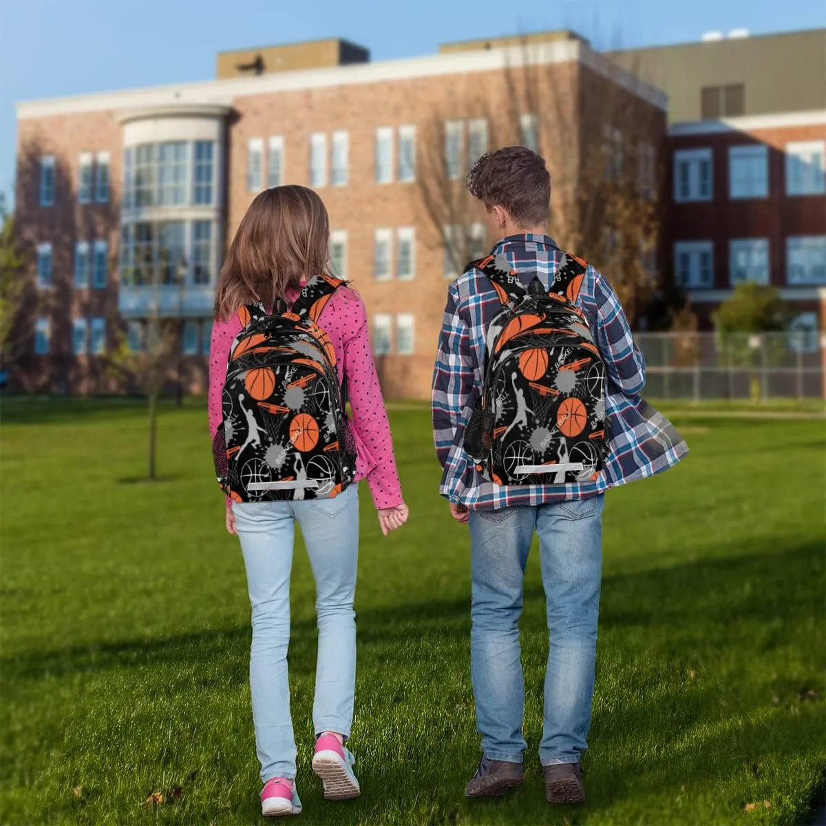 Sport Ball Player Basketball Backpack for Boys Kids School Backpack Elementary Students Bookbag Laptop Daypack with Chest Buckle, Teens Hiking Travel Rucksack