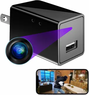 Spy Camera 1080P HD WiFi with Motion Detection Remote App Control Micro Small Hidden Wireless Indoor Secret Camera Mini Nanny Spy Cam for Home Office Security and Surveillance Monitor Video Camera