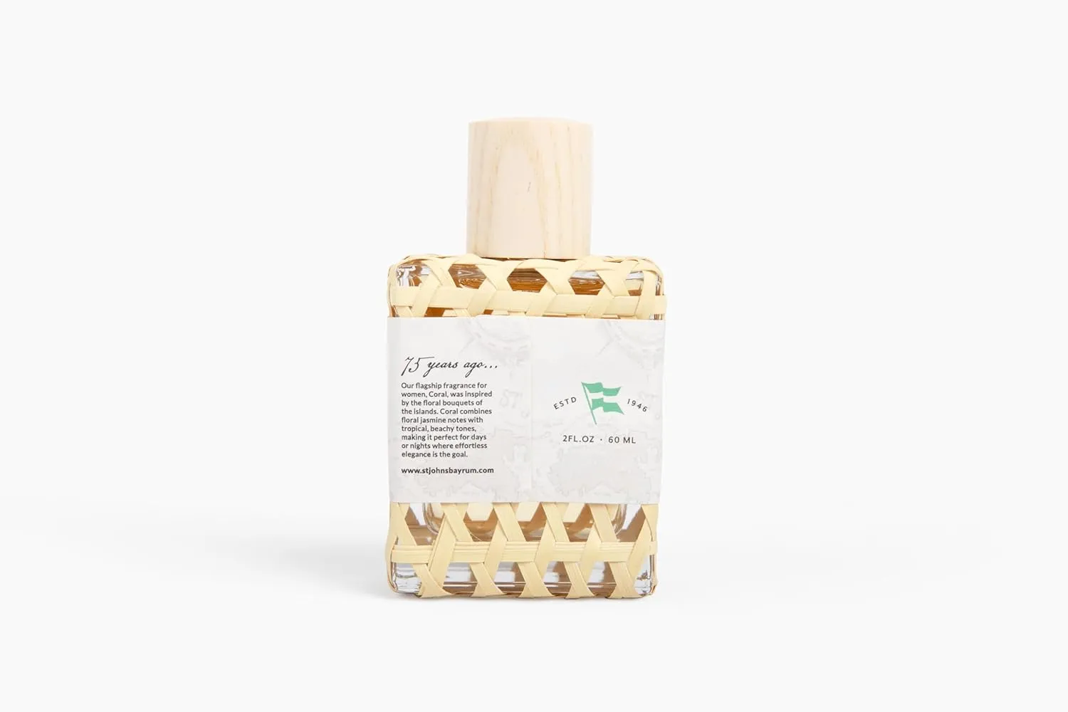 St. John Fragrance Company Coral Eau De Toilette | Gentle, Fresh, & Sweet Perfume for Women Exclusive Womens Perfume | Lightweight, Classic, & Elegant Perfumes for women | (2 oz spray)