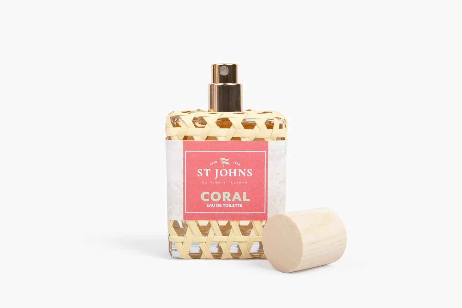 St. John Fragrance Company Coral Eau De Toilette | Gentle, Fresh, & Sweet Perfume for Women Exclusive Womens Perfume | Lightweight, Classic, & Elegant Perfumes for women | (2 oz spray)