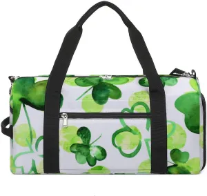 St Patrick Clover Green Fitness Bag with Large Capacity Backpack And Waterproof Bag
