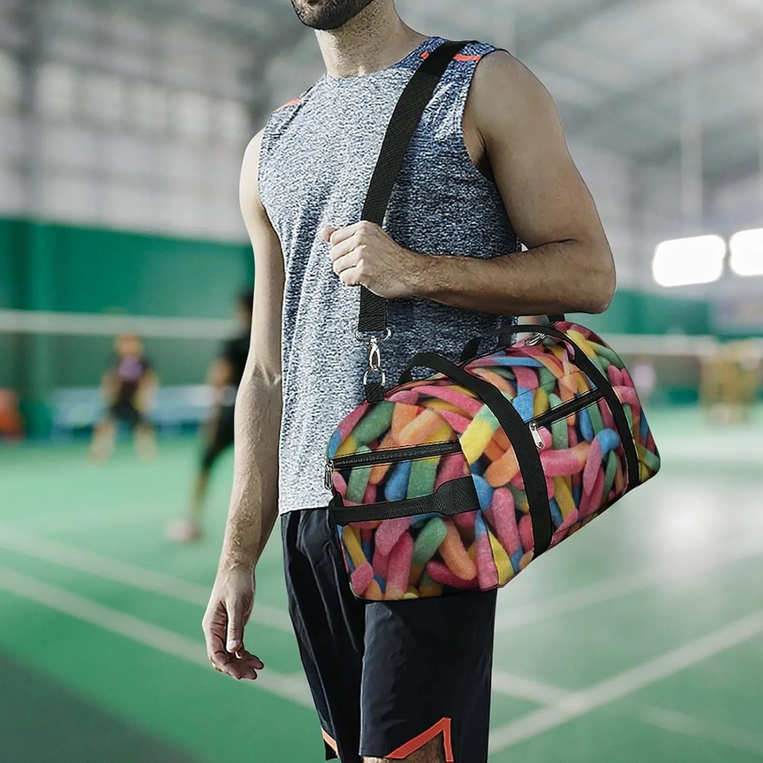 St Patrick Clover Green Fitness Bag with Large Capacity Backpack And Waterproof Bag