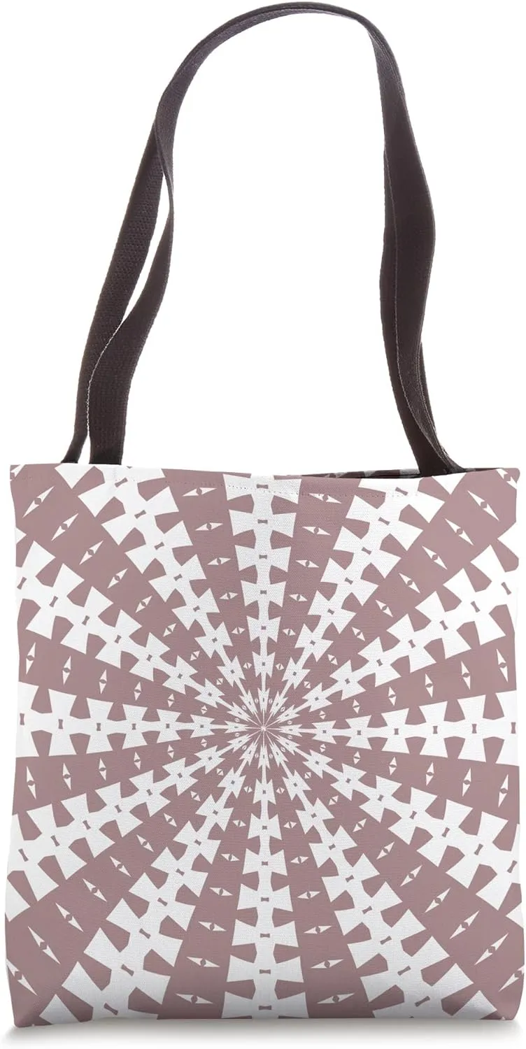 Starlight Beam With Dovetail Pattern White Cut Out Tote Bag