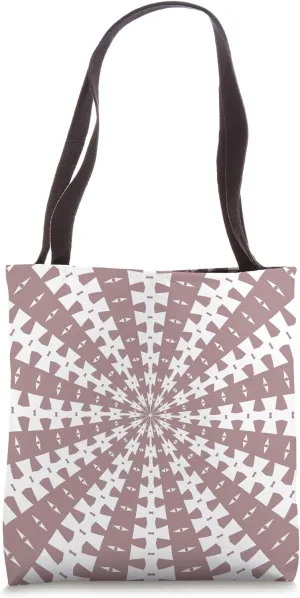 Starlight Beam With Dovetail Pattern White Cut Out Tote Bag