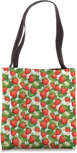 Strawberry Pattern Tote Bag