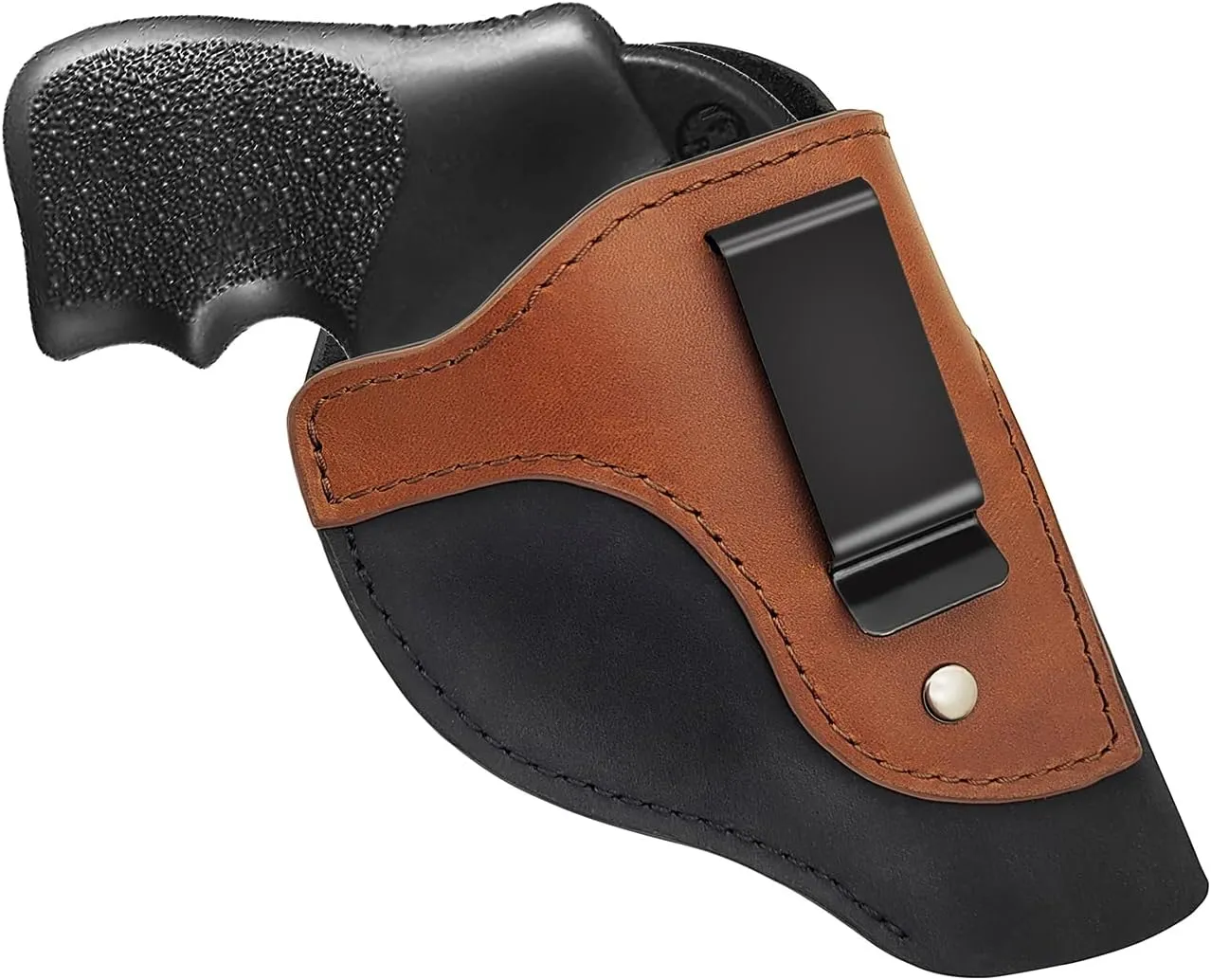 Suede Leather IWB 38 Special Holster, Concealed Carry for Taurus 85 50 - Ruger SP101, LCR - Charter - S&W Bodyguard- J Frame - .38 Snub Nose Holsters