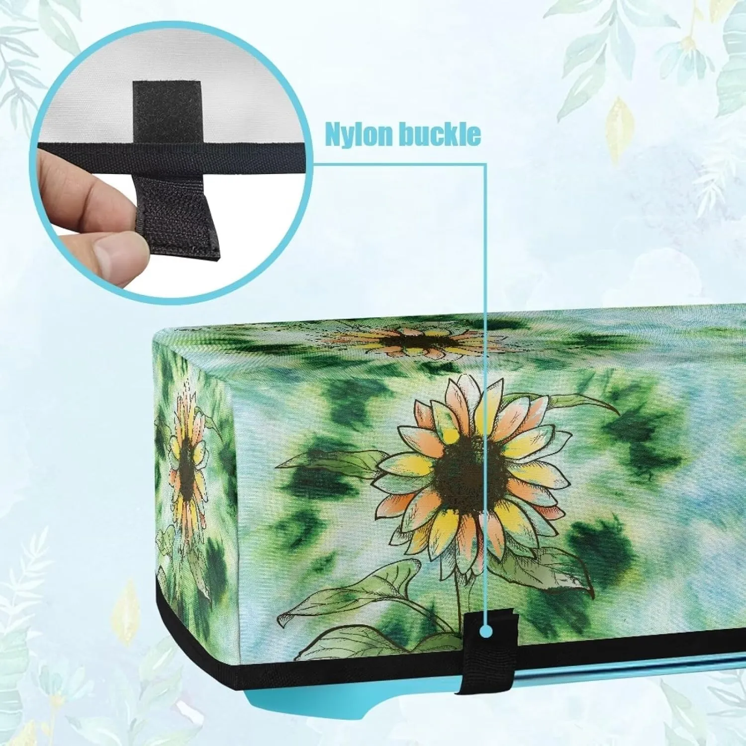 Sunflower Carrying Case Cover Dust Cover Stain Resistant Organization and Storage Bags Lightweight Elastic Scrapbooking Die-cut Machine Covers