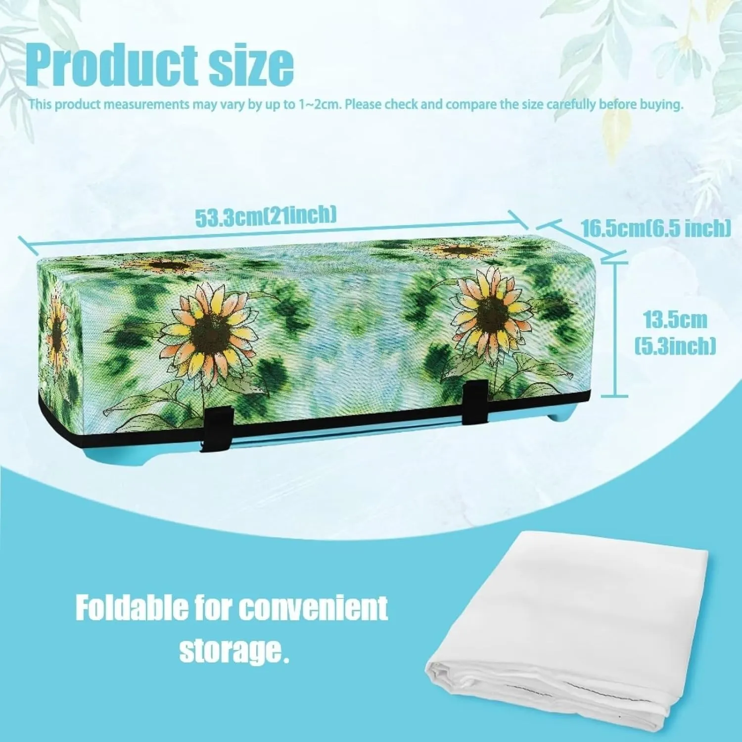 Sunflower Carrying Case Cover Dust Cover Stain Resistant Organization and Storage Bags Lightweight Elastic Scrapbooking Die-cut Machine Covers