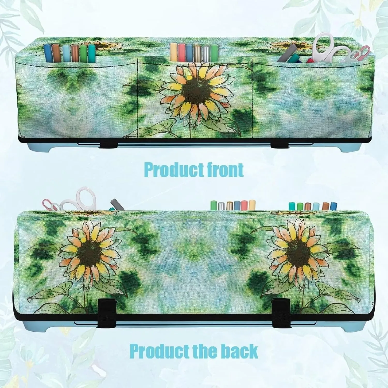 Sunflower Carrying Case Cover Dust Cover Stain Resistant Organization and Storage Bags Lightweight Elastic Scrapbooking Die-cut Machine Covers