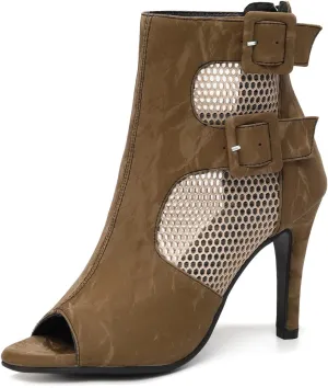 SWDZM Womens Ballroom Dance Boots Latin Salsa Professional Dance Heels Party Ankle Booties